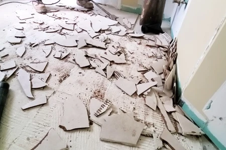 Tiles and flooring removal